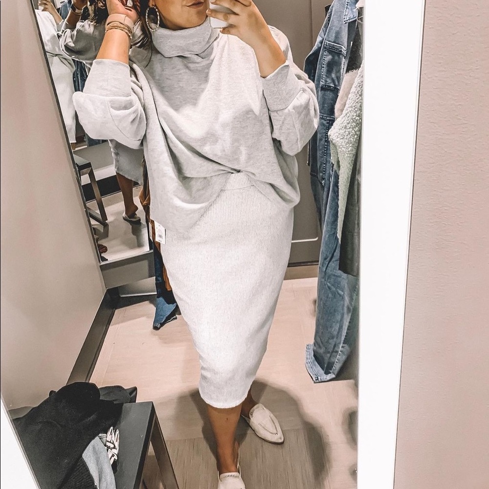 Grey Sweater Skirt